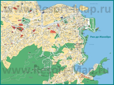 Карта города Рио-де-Жанейро