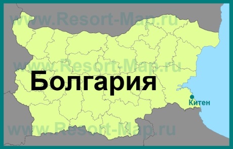 Китен на карте Болгарии
