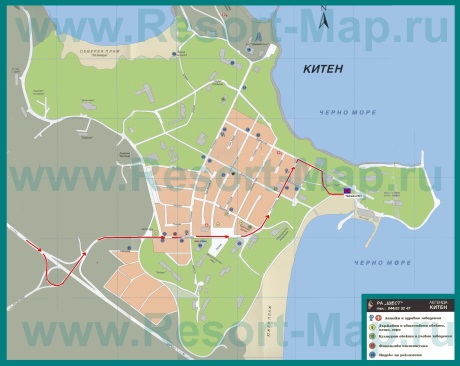 Подробная карта города Китен