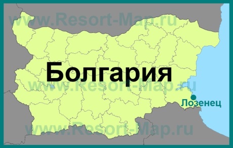 Лозенец на карте Болгарии