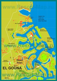 Карта отелей Эль-Гуны