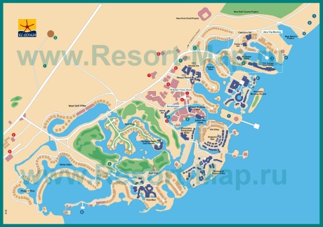 Туристическая карта курорта Эль-Гуна