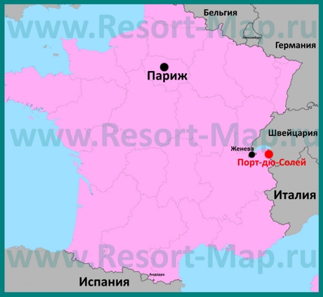 Порт-дю-Солей на карте Франции