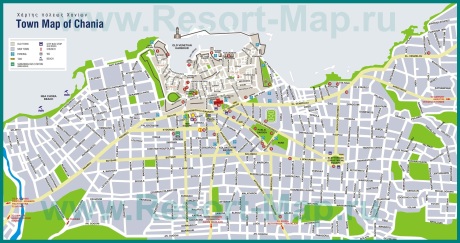 Туристическая карта Ханьи