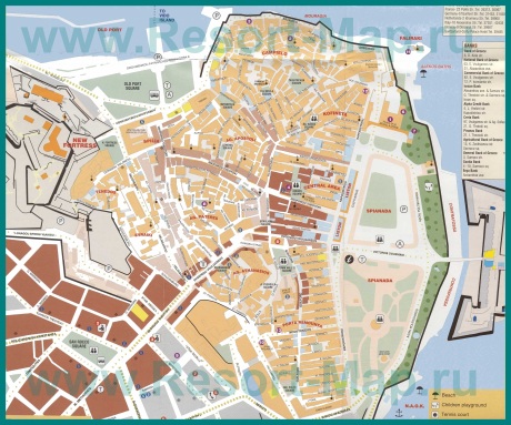 Карта города Корфу