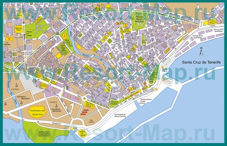 Карта города Санта-Крус-де-Тенерифе