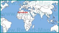 Остров Тенерифе на карте мира