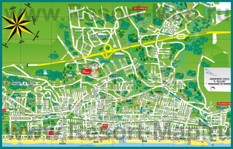 Туристическая карта Риччоне