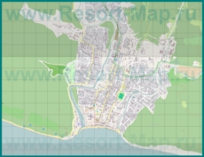 Подробная карта курорта Архипо-Осиповка