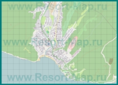 Подробная карта курорта Джубга