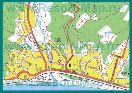 Карта поселка Лоо