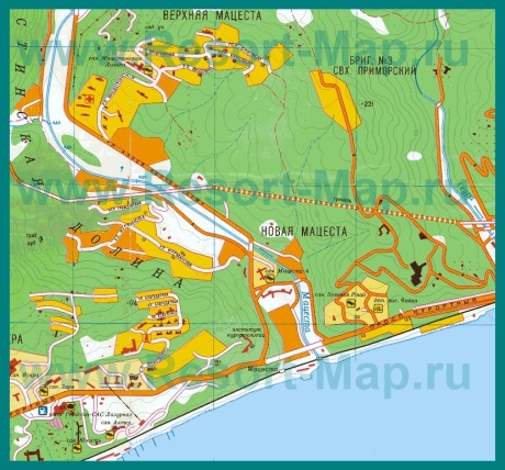 Карта поселка Мацеста