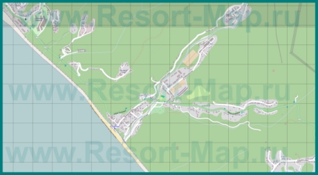 Подробная карта курорта Солоники
