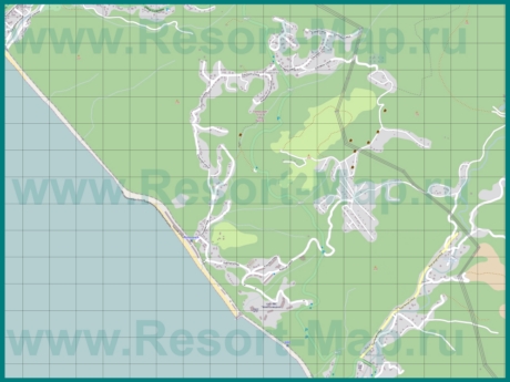 Подробная карта курорта Волконка