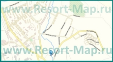 Карта поселка Шерегеш с улицами