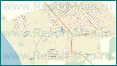 Подробная карта Супсеха с улицами и домами