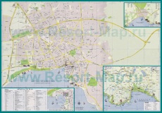 Подробная карта города Анталия