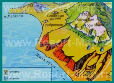 Туристическая карта Лисьей Бухты
