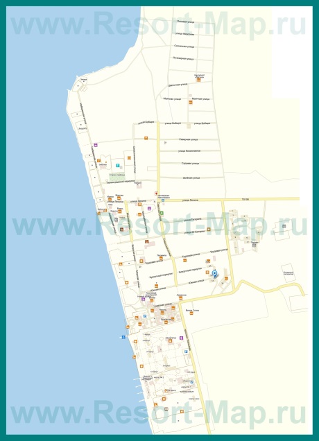 Подробная карта поселка Николаевка с улицами