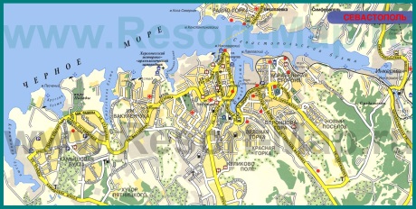Карта бухты Севастополя