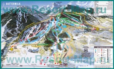 Карта горнолыжных трасс Аспена